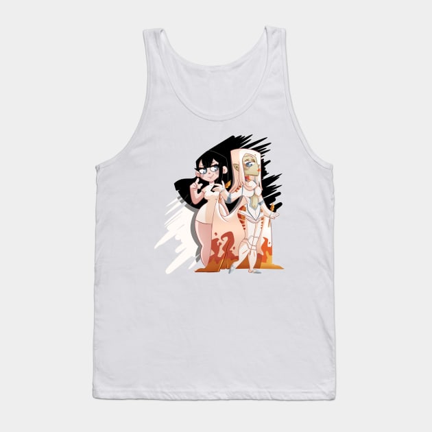 Sabera and Touko Tank Top by scribblekisses